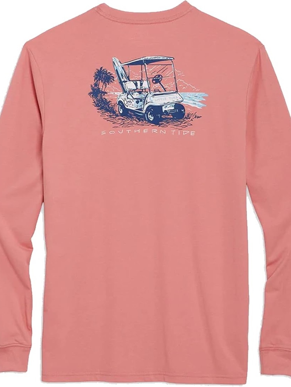 Southern Tide Men’s Long Sleeve Tee in Coral Pink